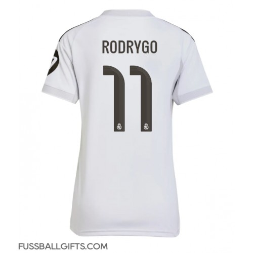 Real Madrid Rodrygo Goes #11 Fußballbekleidung Heimtrikot Damen 2025-26 Kurzarm